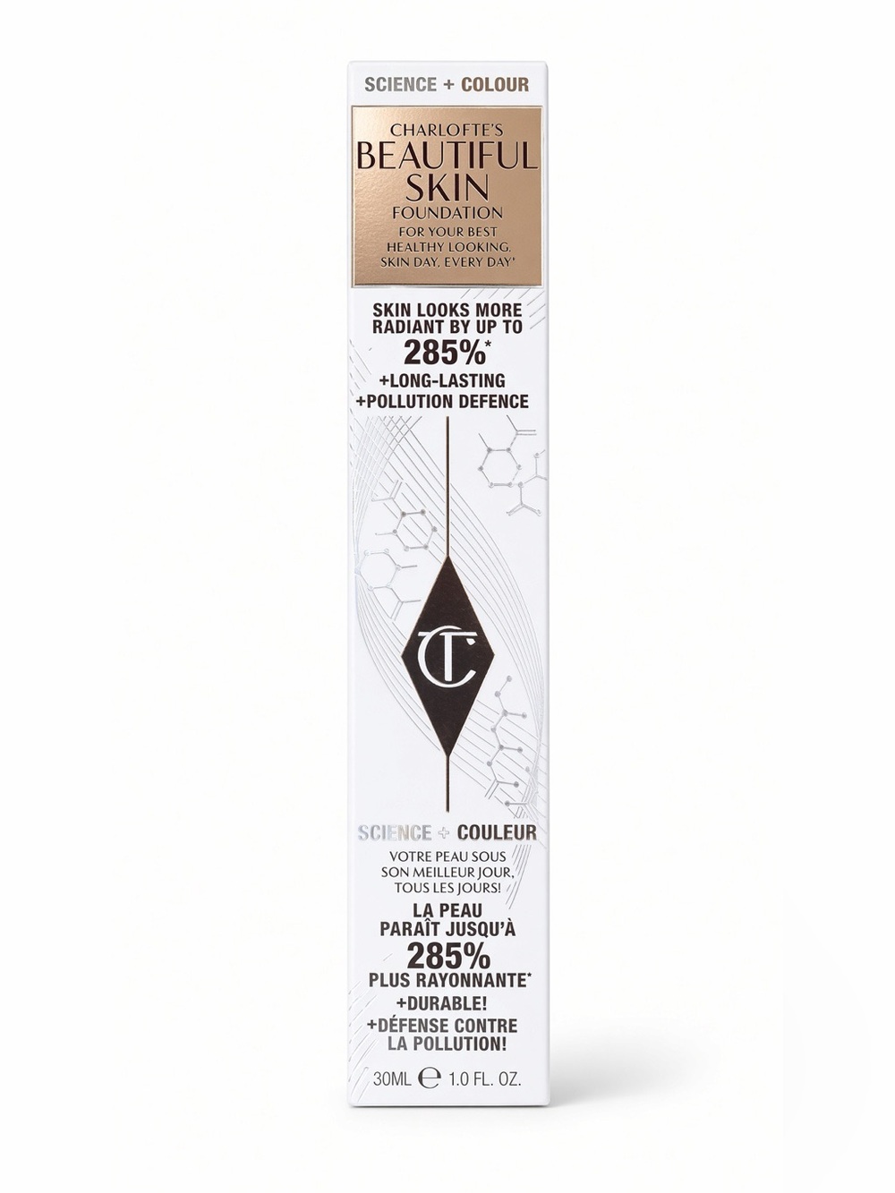 Charlotte Tilbury Beautiful Skin Foundation 1 Neutral 30ml 1oz NIB